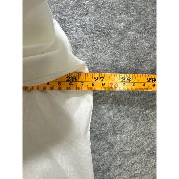 Giorgio Bissoni Mens White Dress Shirt Size 18 36/37 65% Polyester 35% Cotton - Picture 7 of 8